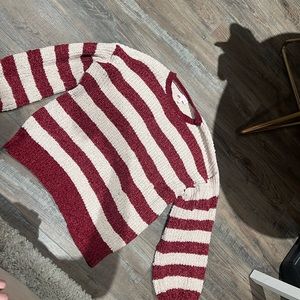 Pink Lilly chenille stripped sweater